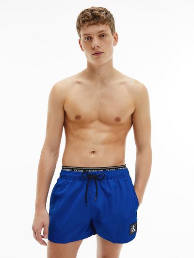 Calvin Klein Fürdőruha HU280708 | Calvin Klein CK One Short Double Waistband Férfi Úszónadrág Kék